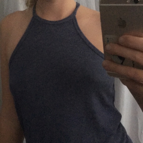 Navy ribbed tank - Picture 2 of 2